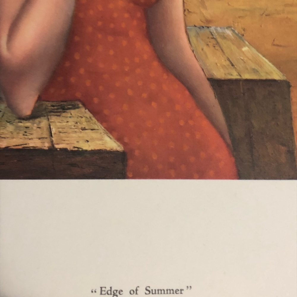 Big Eyes 1960’s Margaret Keane Vintage Lithograph Print Midcentury Pop Art - Picture 3 of 5